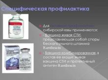 Вакцина для профилактики сибирской язвы